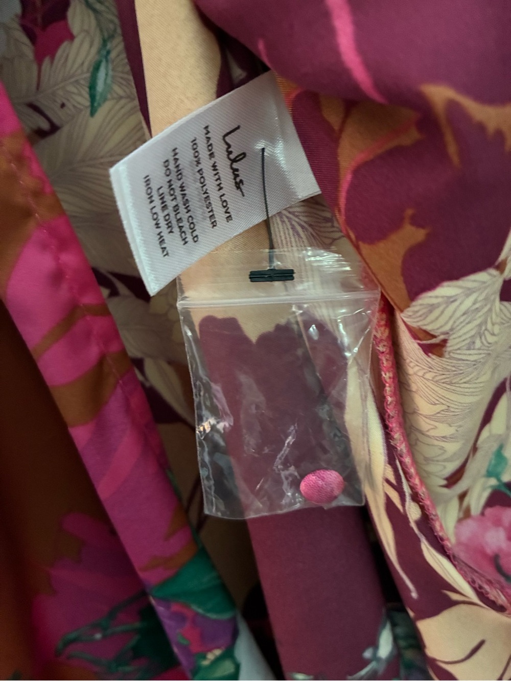Lulus | Put on a Smile Burgundy Floral Print Satin Wrap Maxi Dress - Picture 6 of 11